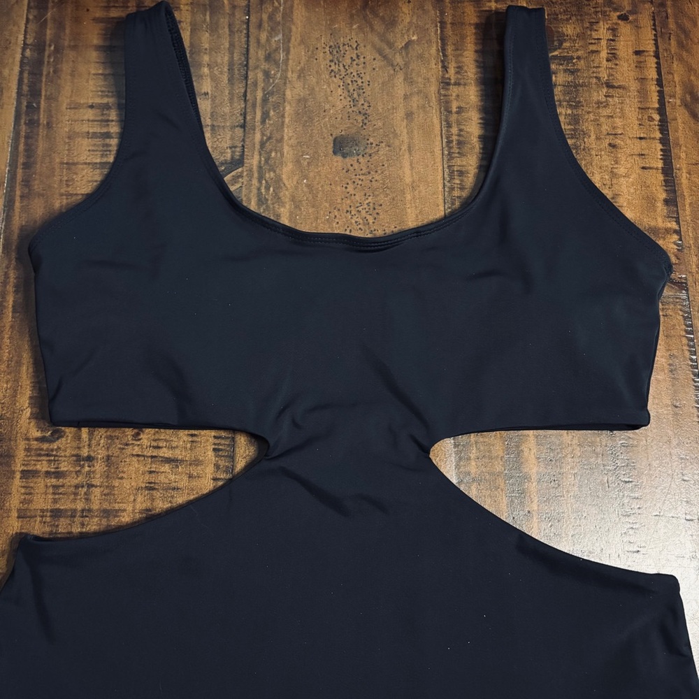 Sweet Pea by Staci Frati Monokini Swimsuit Black Cut-out One Piece Size Large - Picture 3 of 9
